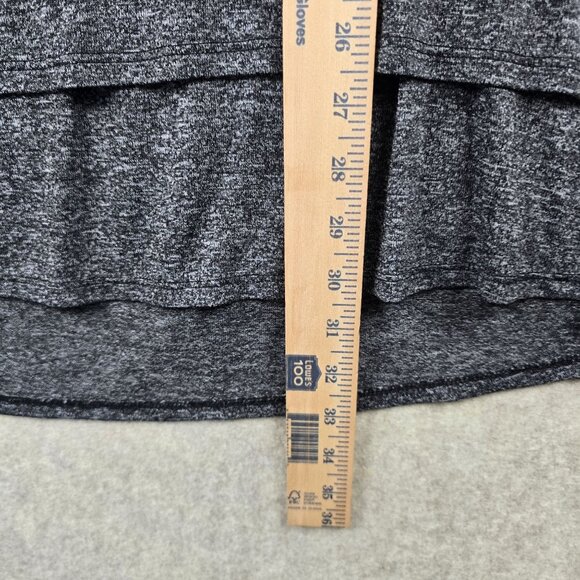 Apt. 9 Womens Sleeveless Tank Top Black Heather Size 3X Rayon Blend Relaxed Fit - Picture 8 of 9